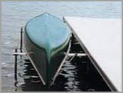 pier canoe rack